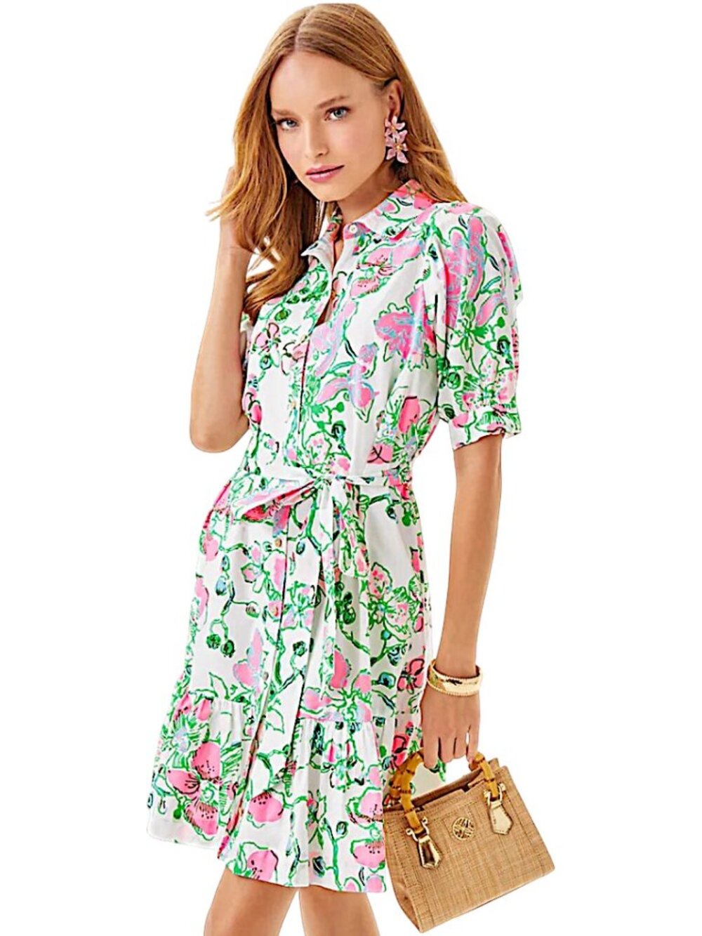 Lilly Pulitzer Sashria Dress in Multi/Orchids on the Avenue NWT - Size 14